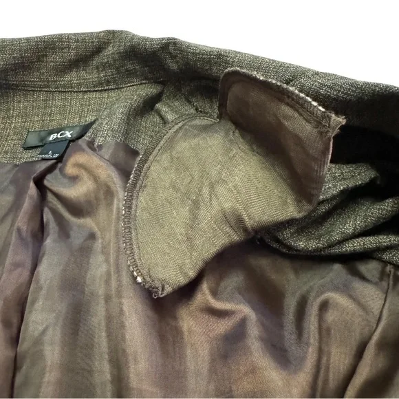 Vintage BCX Women's Brown Tweed Skirt Suit Set Skirt SZ 5 Jacket Size Large NWT - Picture 11 of 16
